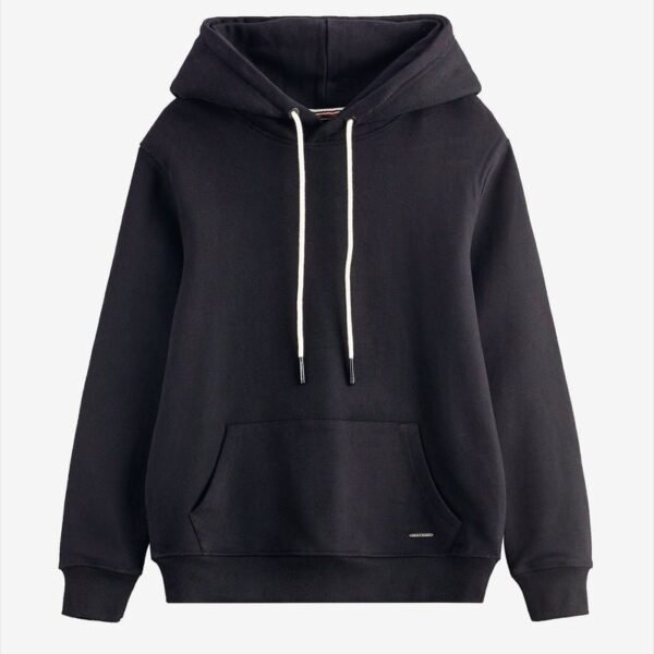 Black Vintage Oversized Hoodie – Unisex Heavyweight Comfort